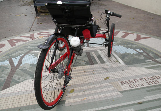  - The shorty fender adds a little class while offering the rider and seat some protection from the puddles.