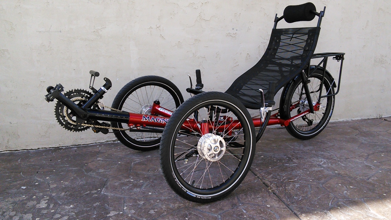 Red Greenspeed Magnum Folding Trike