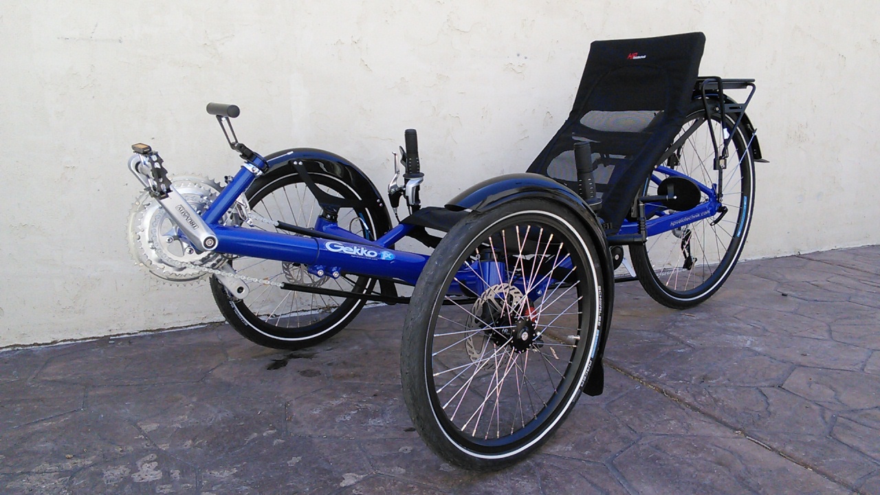 HP Velotechnik Gekko FX 26 Folding Trike Deep Blue