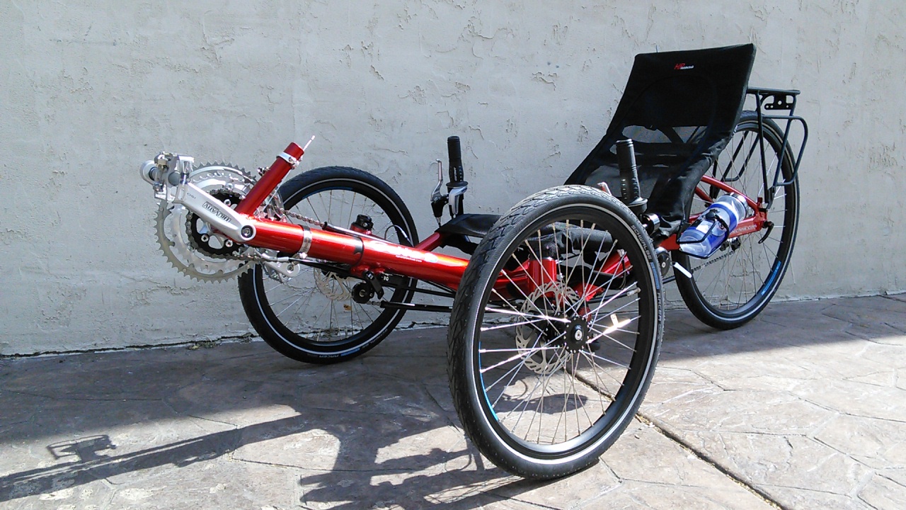 Magma Red HP Velotechnik Gekko FX 26 Folding Trike