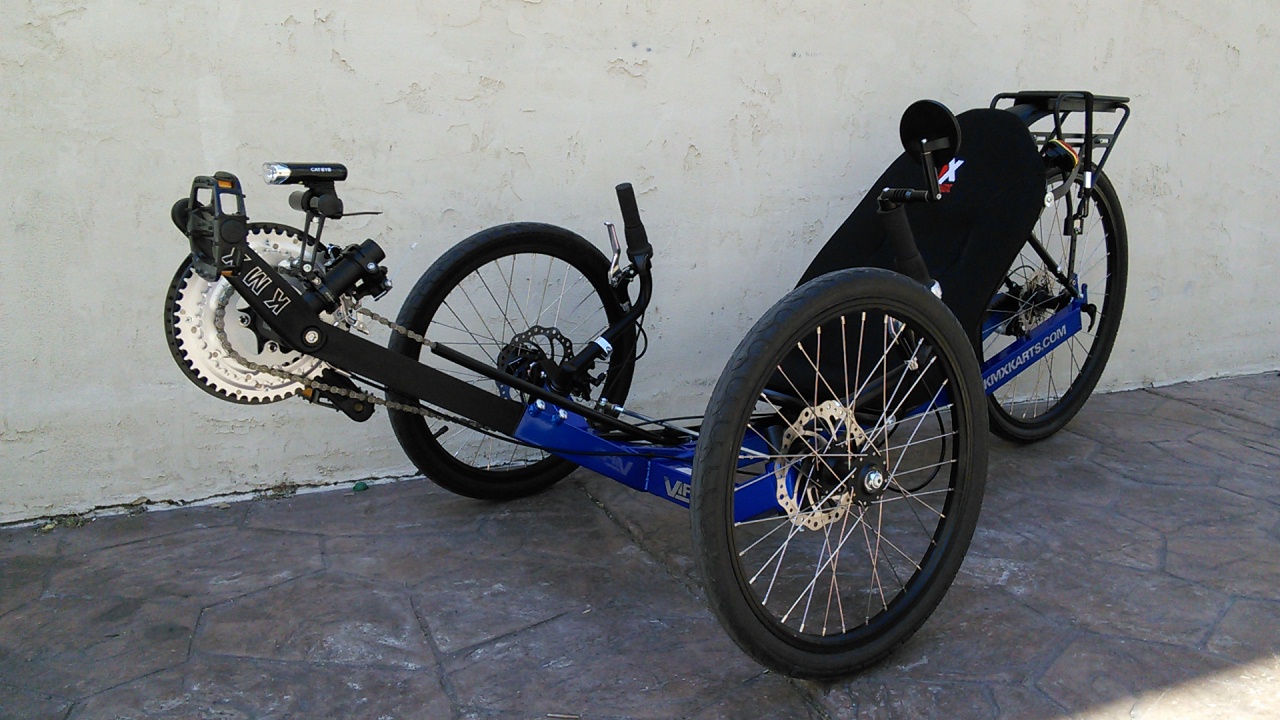 Blue KMX Viper Recumbent Trike