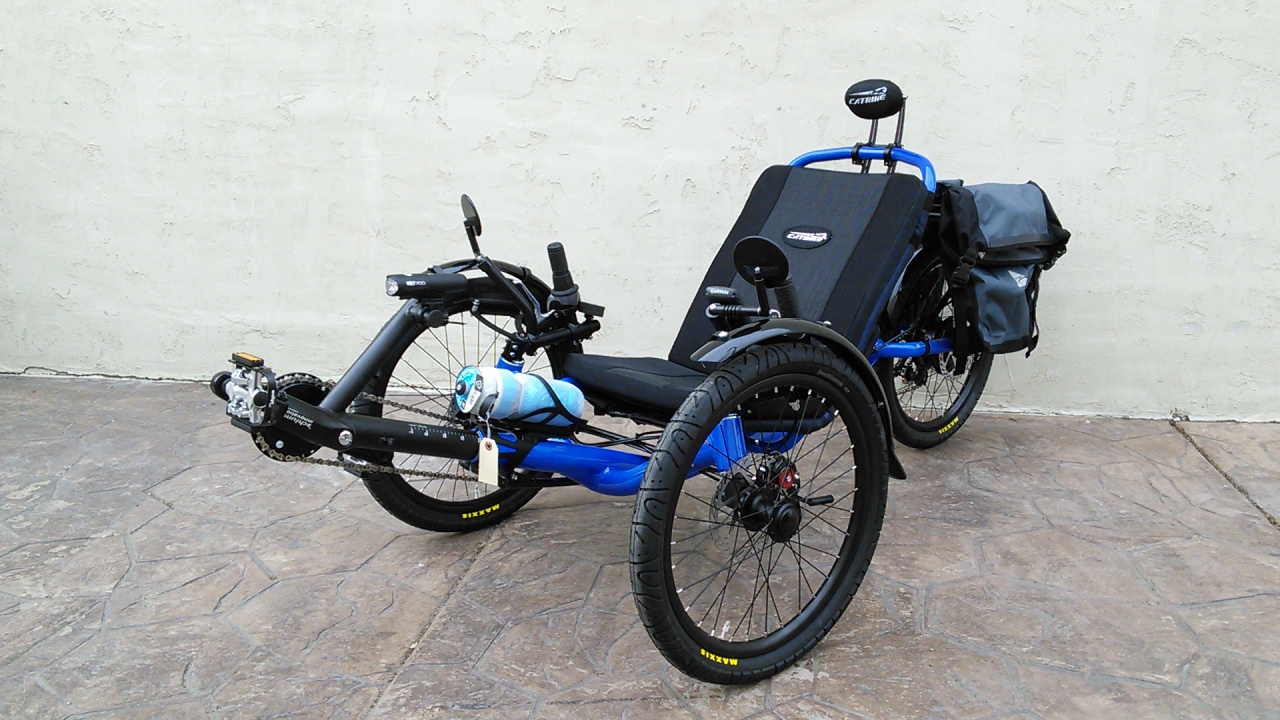 Electric Blue Catrike Road Suspension Trike