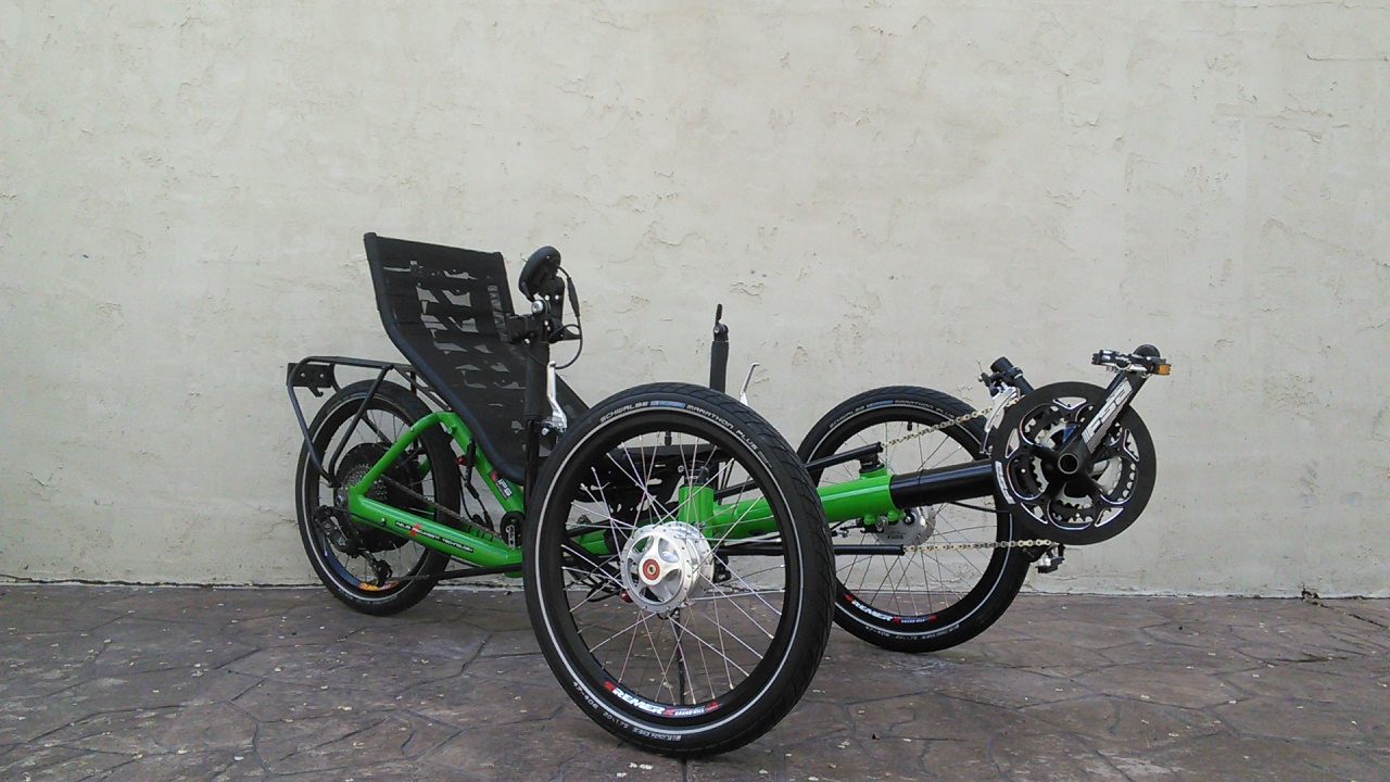 Azub T-Tris Folding Trike Light Green