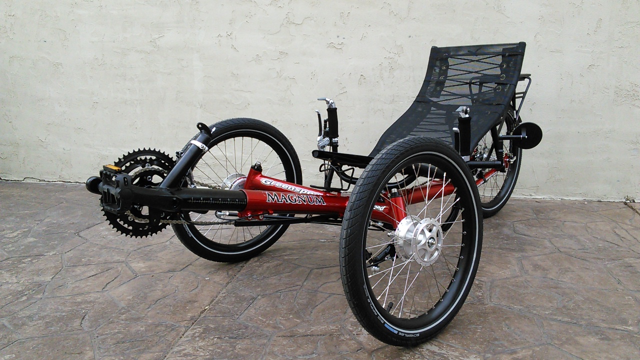 Red Greenspeed Magnum Folding Trike