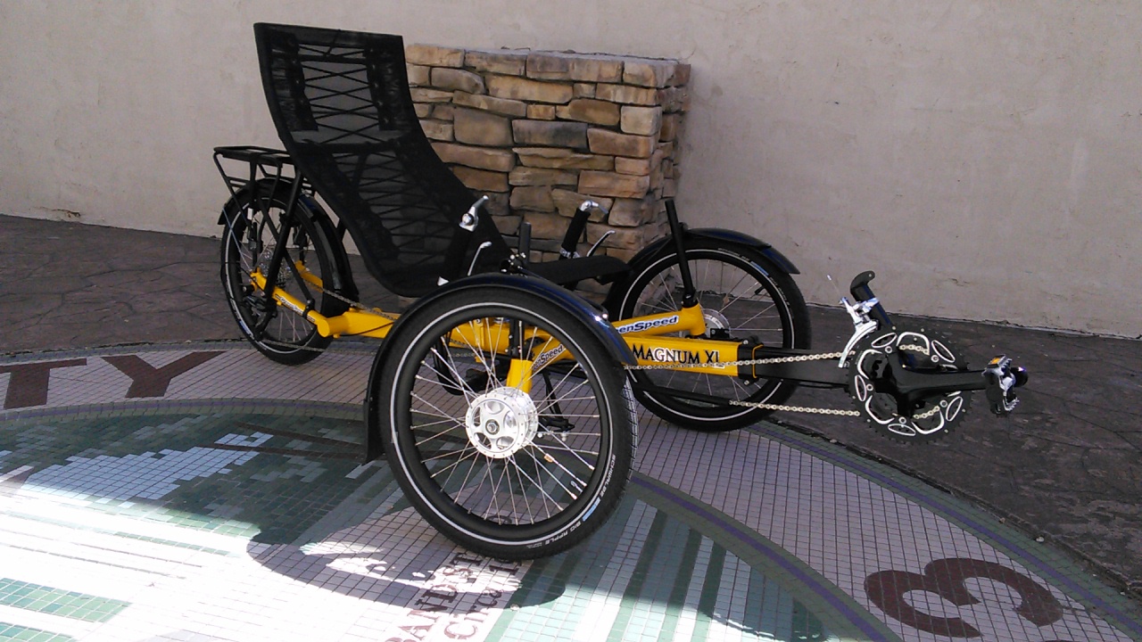 Greenspeed Mangum XL Folding Trike Yellow