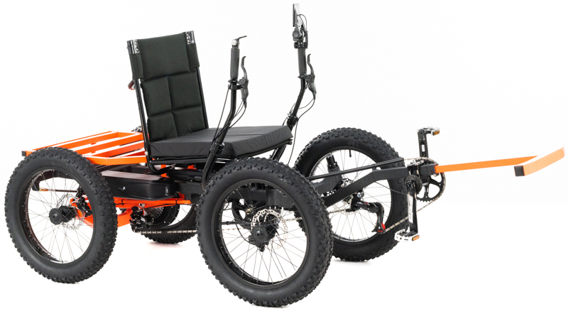 Revolution eQuad RS - Pedal-Electric Hybrid Recumbent Quad