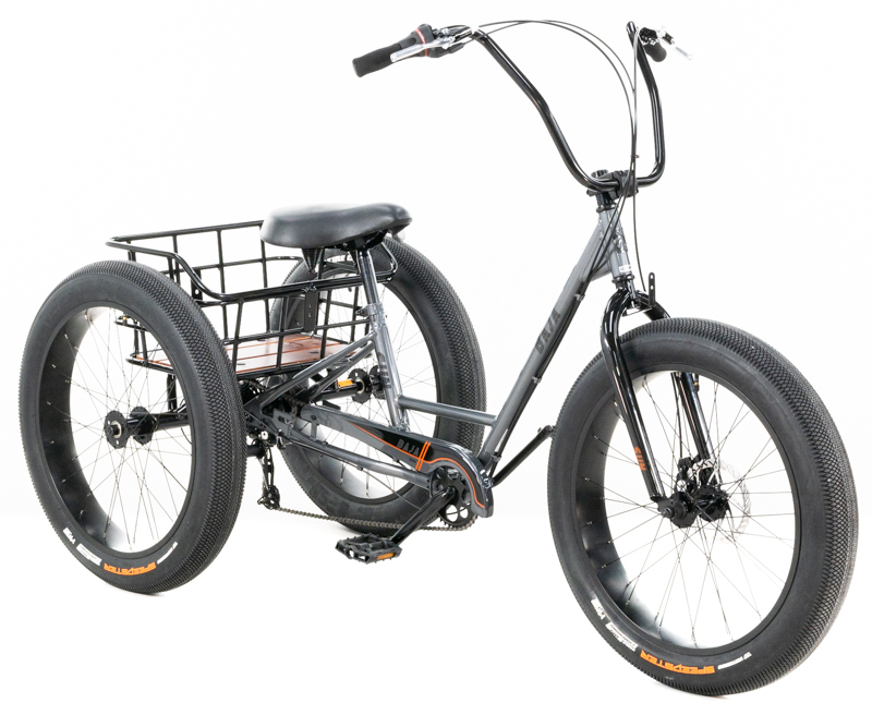 James' Satin Graphite Metallic Sunseeker Baja Fat Trike