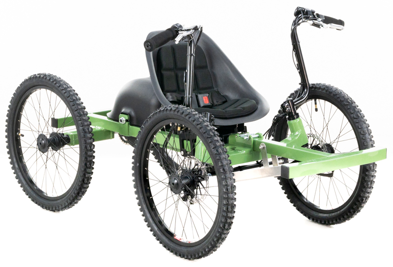 Greg's Dark Green NotAWheelchair Kids Rig