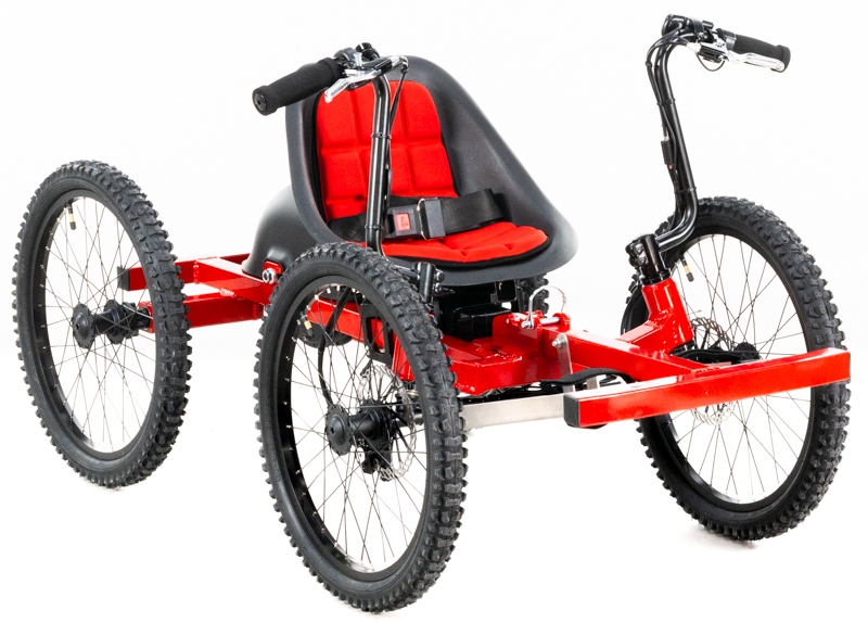 Josh's Red NotAWheelchair Kids Rig