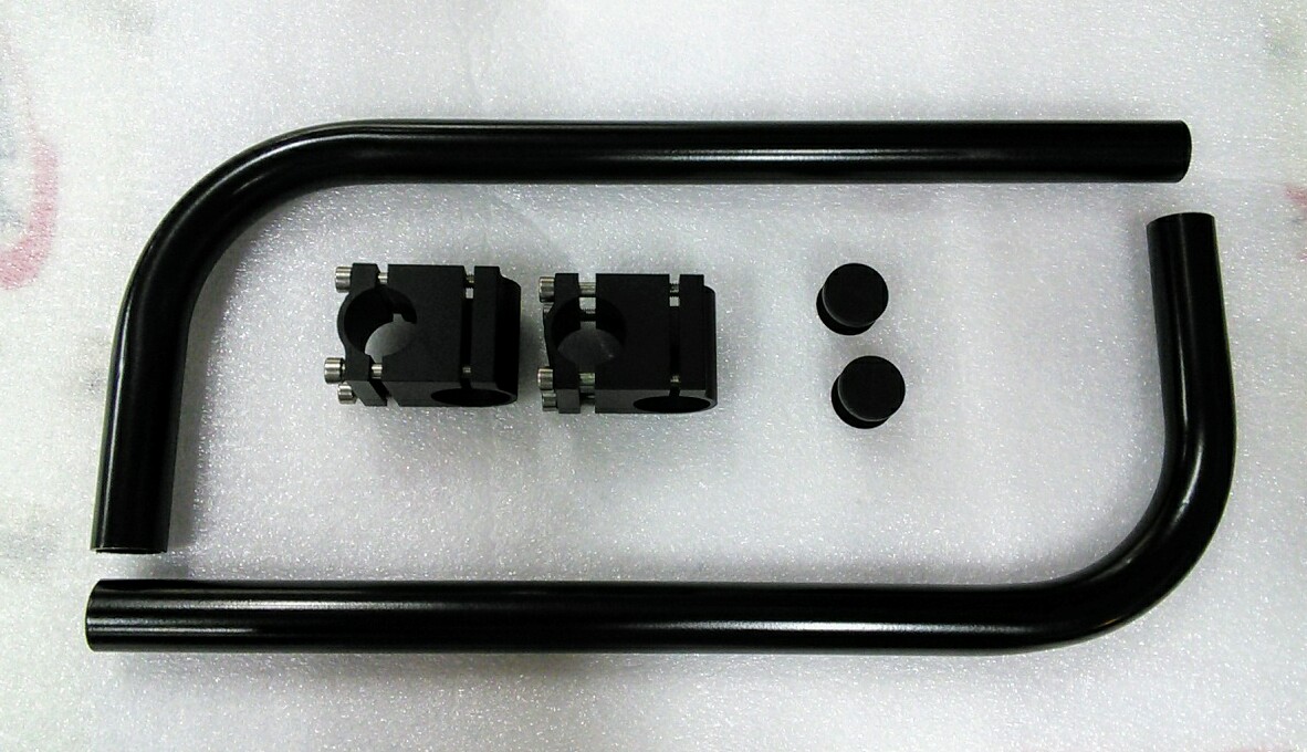 UTCustom Super Mounts (pair) - Black Anodized Clamp 