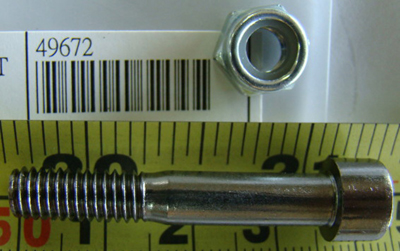 REC REP STRUT BOLT AND NUT UPPER M6x35mm 