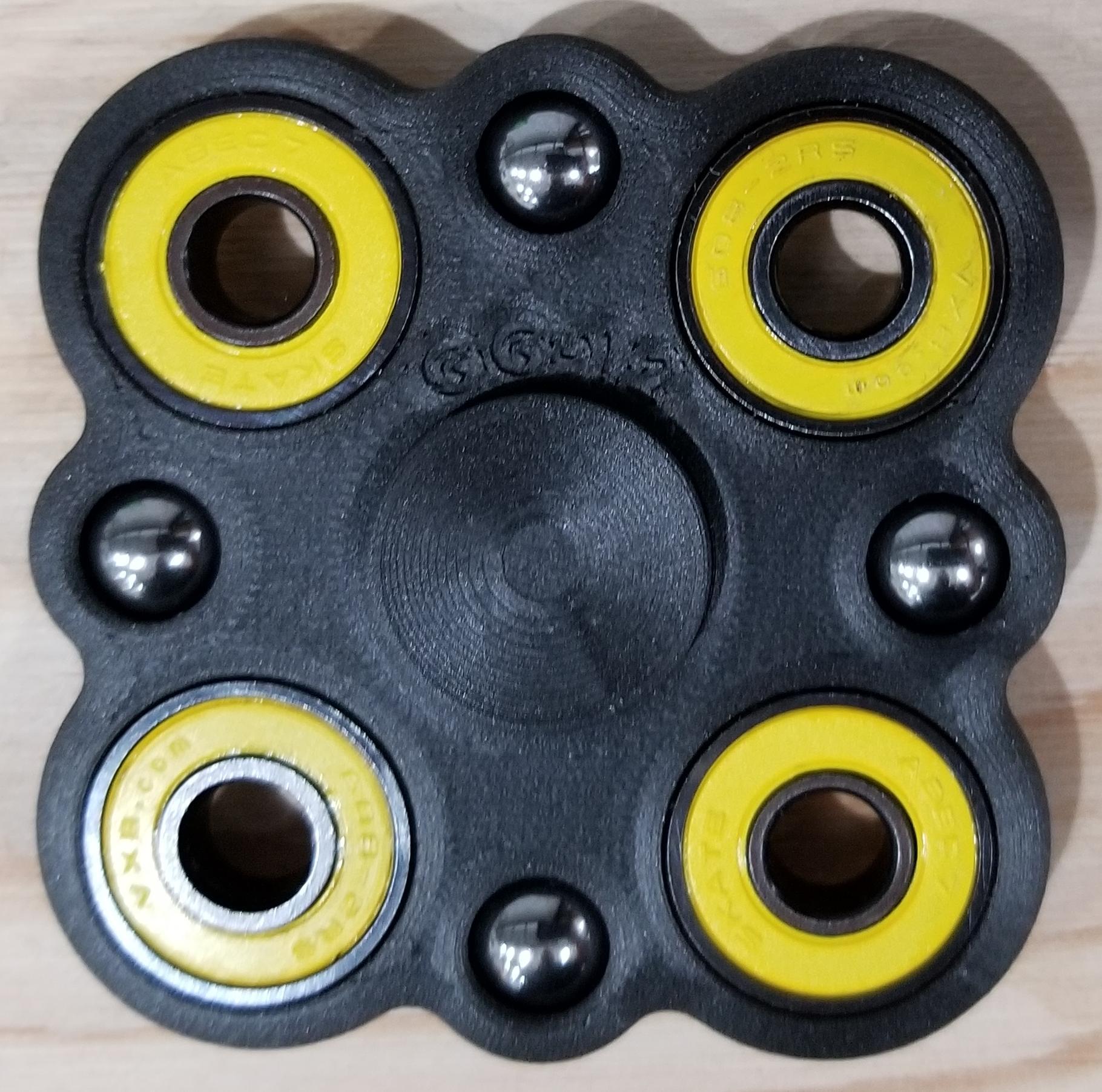 GG-12 Four Lobe Fidget Spinner with Balls