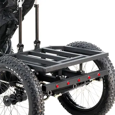 eQuad Rear Cargo Rack - Full Rack for Recumbent Seat