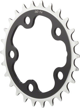 Dimension Multi-Speed 24t x 74mm Inner Chainring - Black