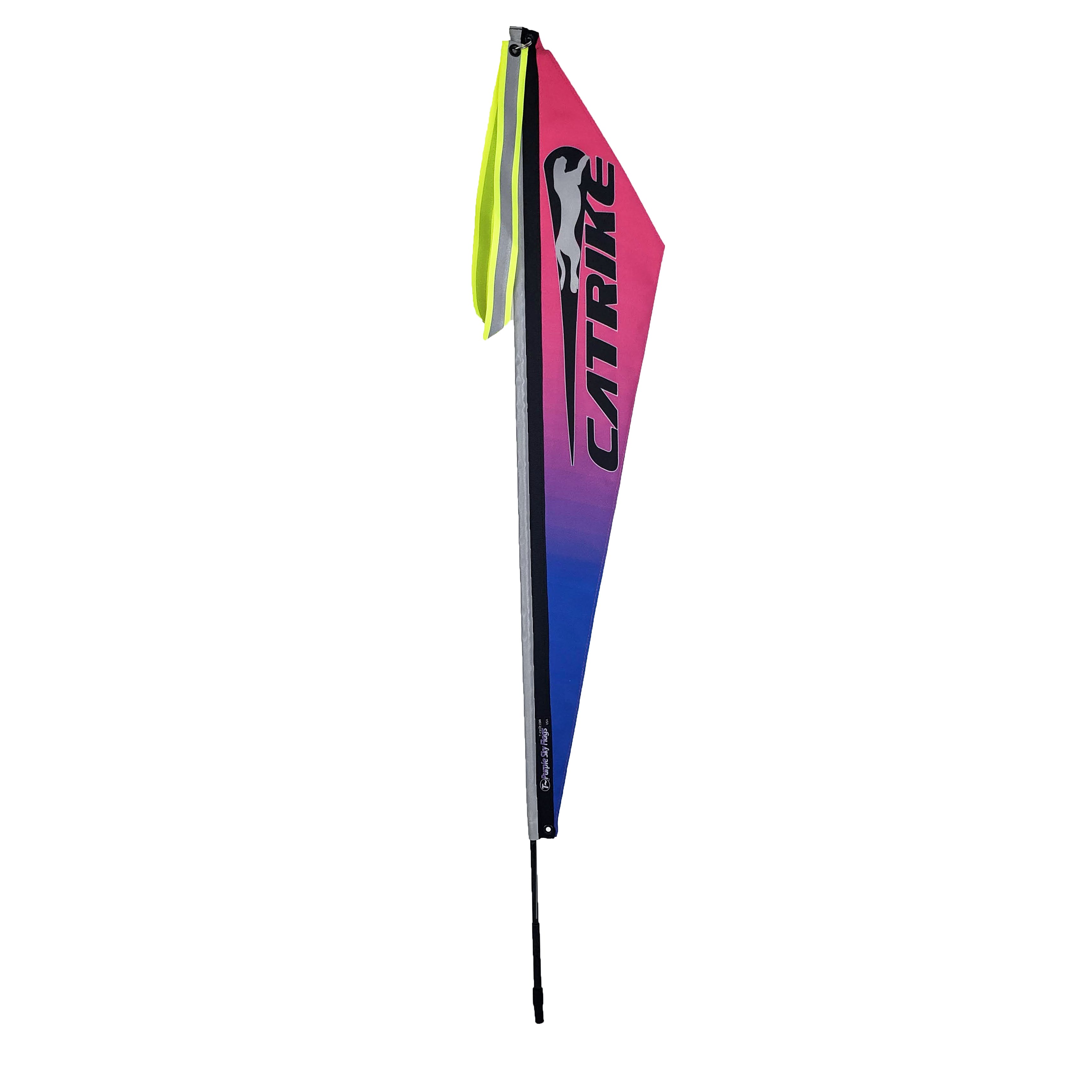 Catrike Purple Sky Blue-Pink Safety Flag