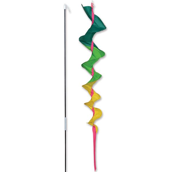 Medium Fusilli Spinning Windsock - Green Flag