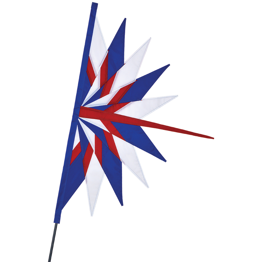 SoundWinds - Patriotic Fan Recumbent Bike Flag