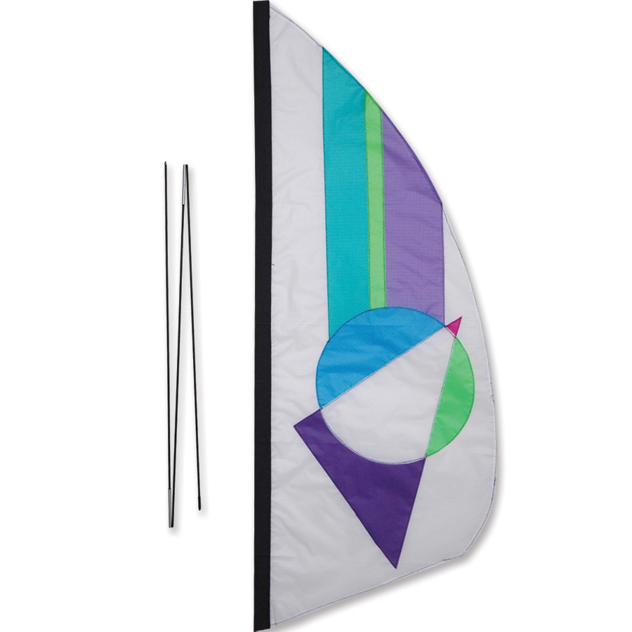 Recumbent Bike Feather Banner - Pastel Prizm