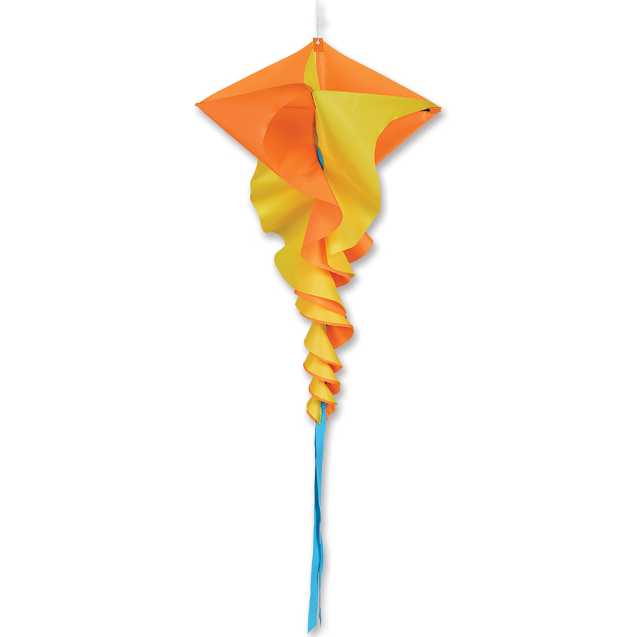 SoundWinds Large Rotini Spinning Windsock - Yellow