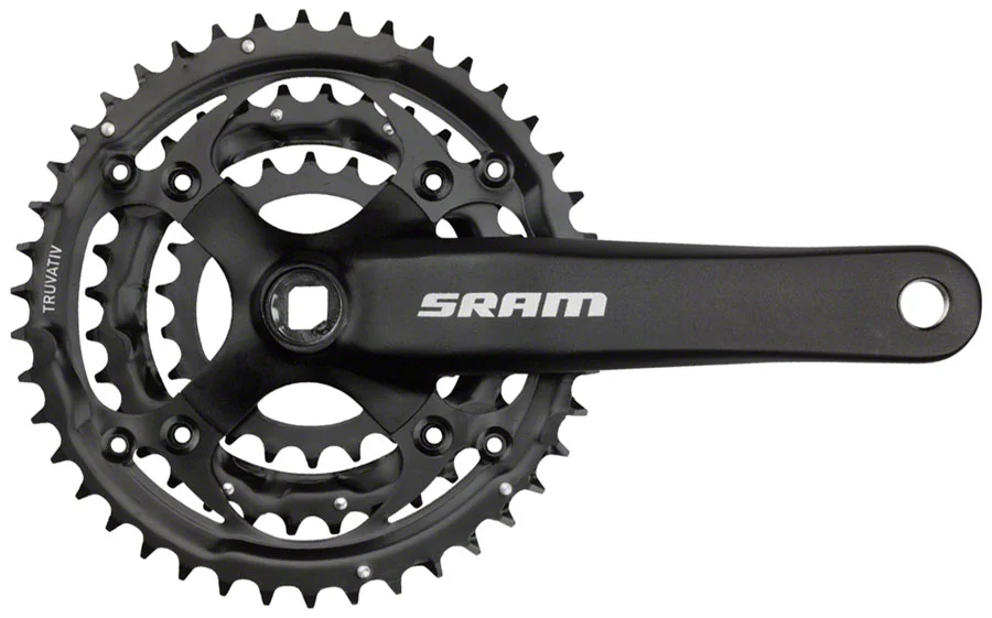 SRAM S-600 Crankset -  42/32/22t, 170mm, 8-Speed, 104/64 BCD, Black