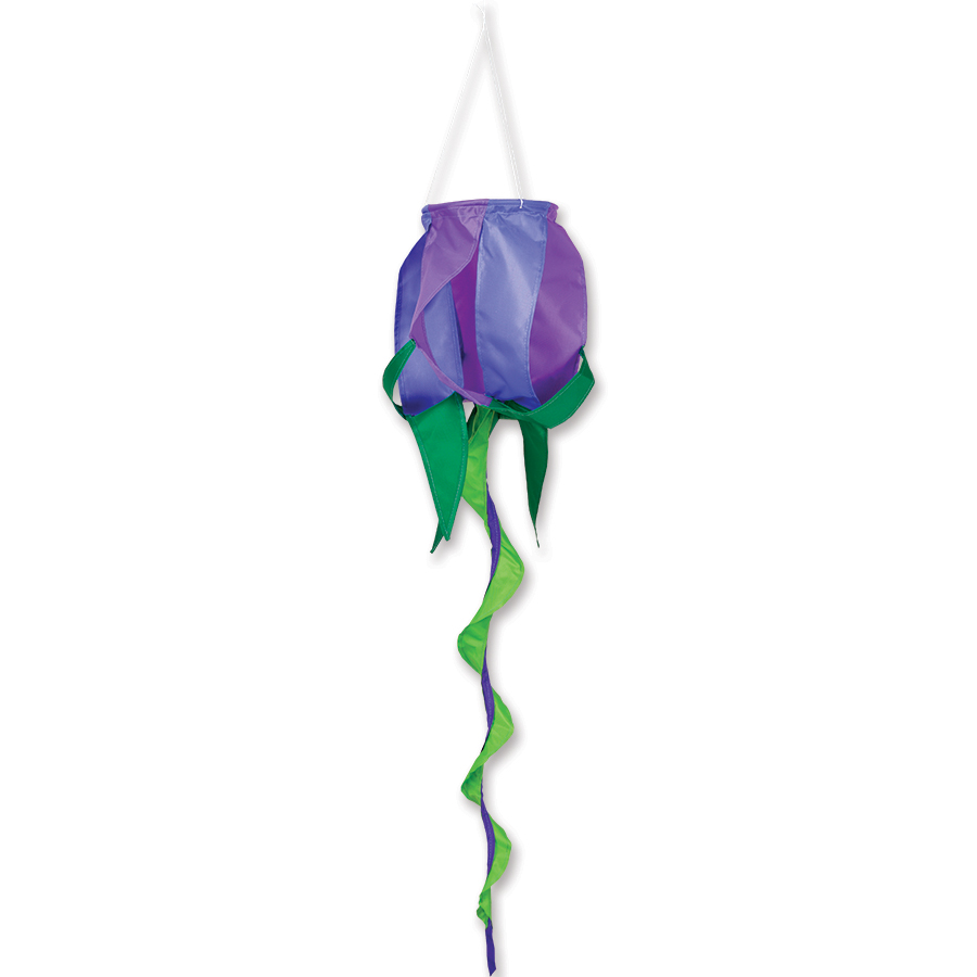 SoundWinds Purple Rose Spinning Windsock