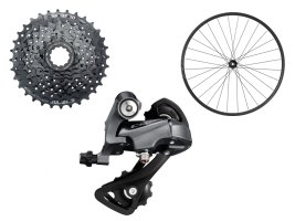 8 Speed Shimano 11-32 Cassette / Claris Rear Dearailleur (1 x 8 Manual System) 