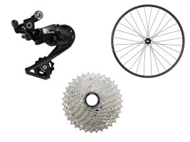 11 Speed Shimano 11-34 Cassette / Shimano 105 Rear Derailleur (2x11 Manual System or 1x11 with Steps