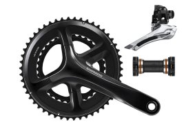 11 Speed Big Gears - 50-34 Shimano 105 Crankset / Shimano 105 Front Derailleur - 150mm Cranks