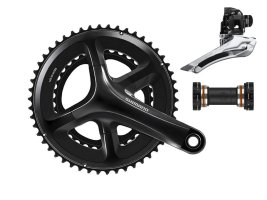 11 Speed Big Gears - 50-34 Shimano 105 Crankset / Shimano 105 Front Derailleur - 130mm Cranks