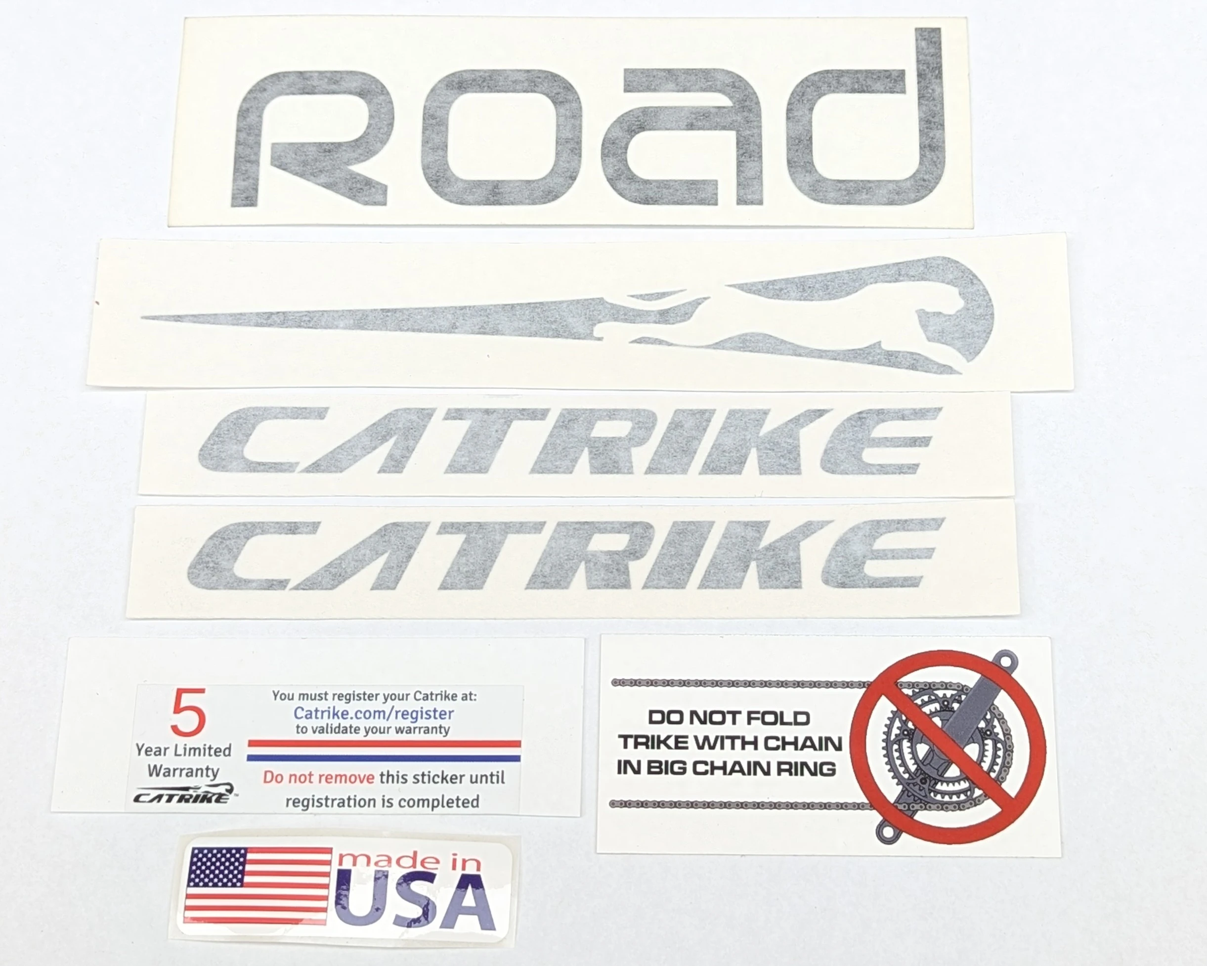 Catrike Road Decal Pack - Black