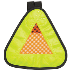 Aardvark Reflective Triangle Yield Symbol - 7x7 with Velcro Strap